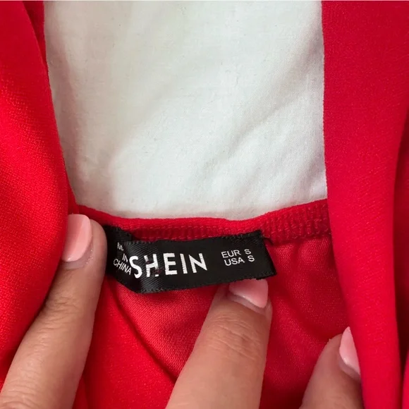 SHEIN red jumpsuit, size S - Picture 3 of 3
